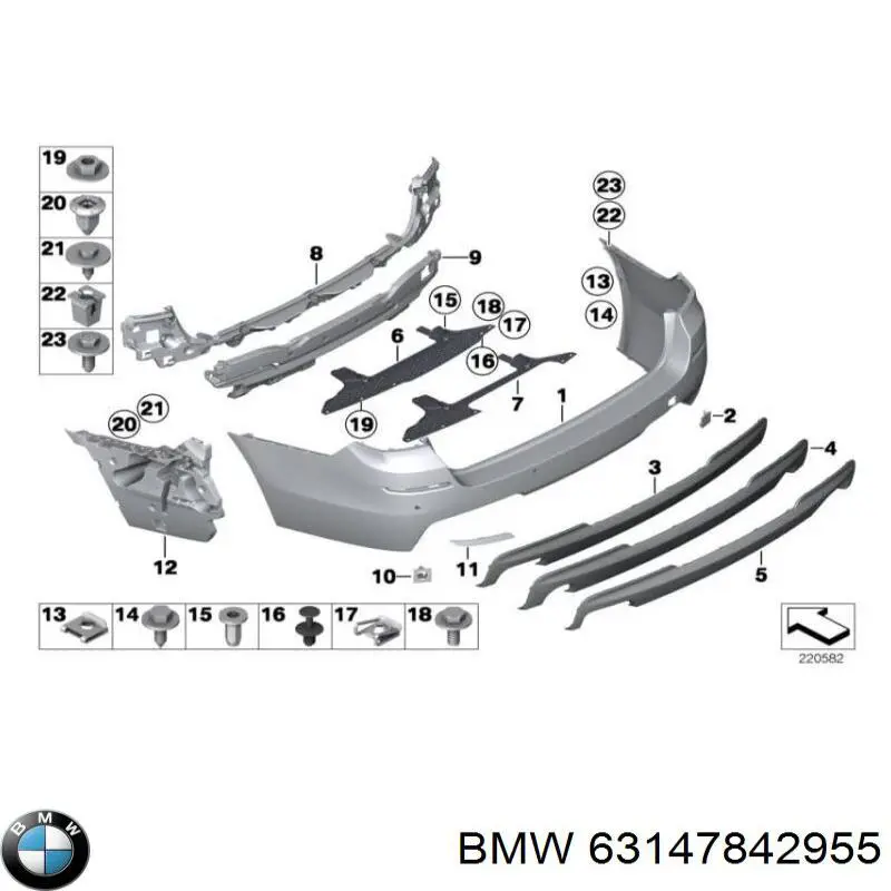 Лівий катафот заднього бампера Autotechteile 7016320 ціна, від 16.89 USD