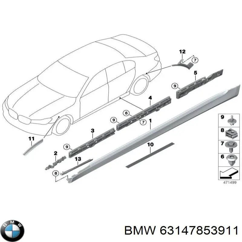  BMW 63147853911 ціна, від 75.99 USD