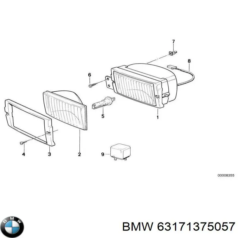 Туманка ліва BMW 5 седан (E28) (1980 - 1990) ціна, від 244.10 USD