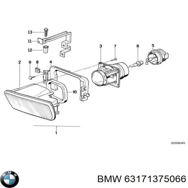 Купити 63171375066 BMW 