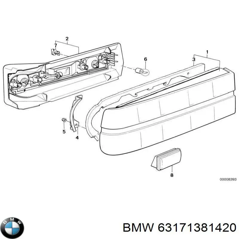 63171381420 BMW Фара протитуманна, права