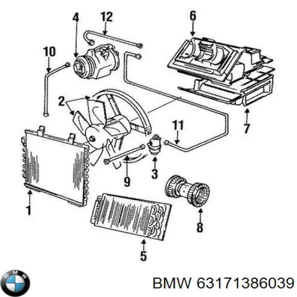  BMW 63171386039 ціна, від 13.69 USD