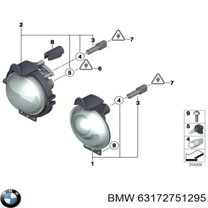 Фара протитуманна, ліва/права 63172751295 BMW