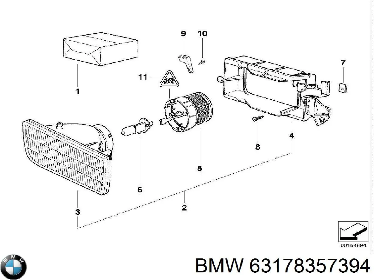  BMW 63178357394 ціна, від 47.99 USD