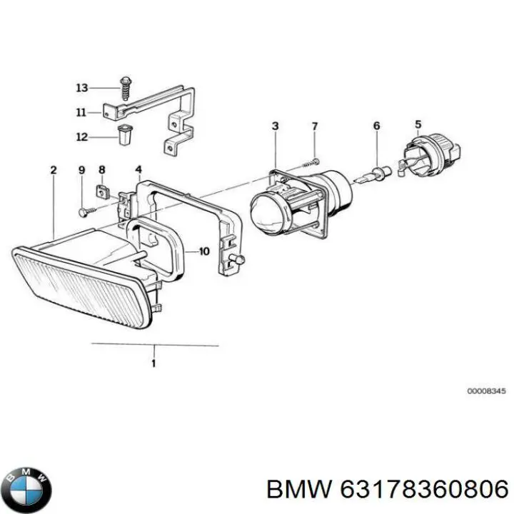  BMW 63178360806 ціна, від 10.14 USD