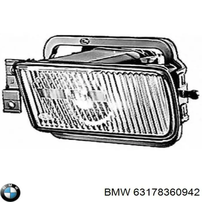 Туманка права BMW 63178360942 ціна, від 37.40 USD