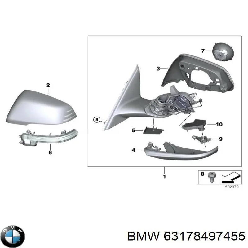  BMW 63178497455 ціна, від 92.69 USD