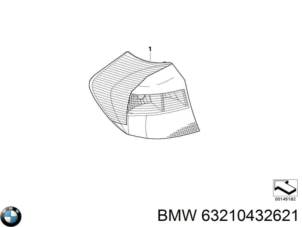 Купити 63210432621 BMW Лівий стоп