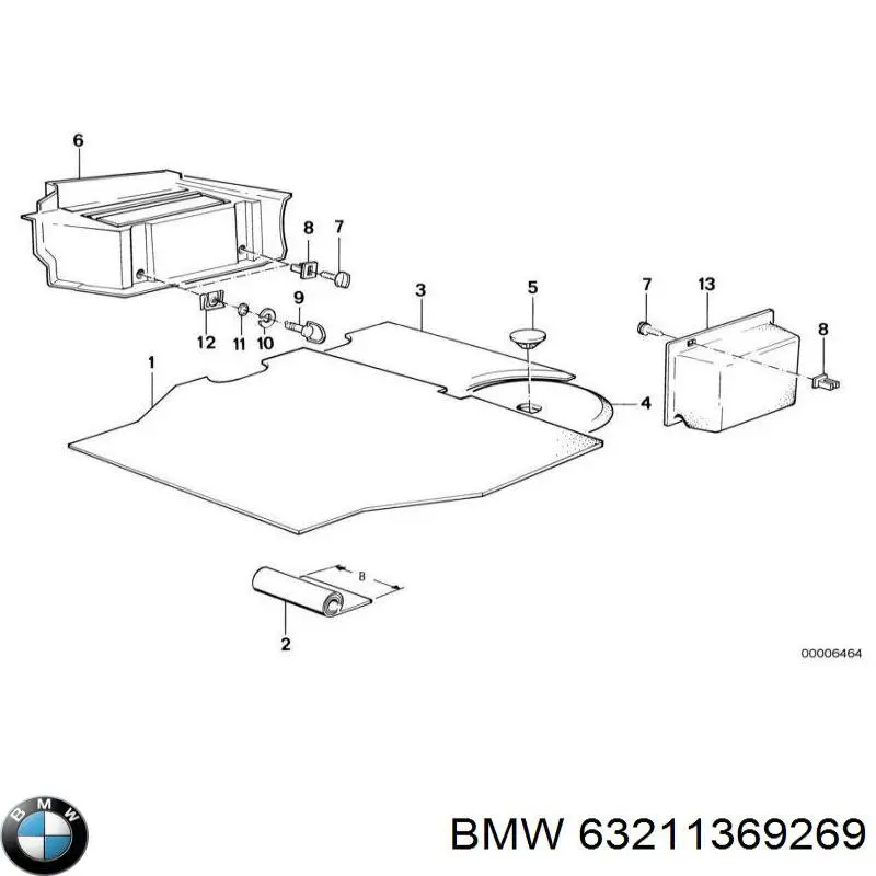 63211369269 BMW Прокладка кронштейна маслянного фільтра