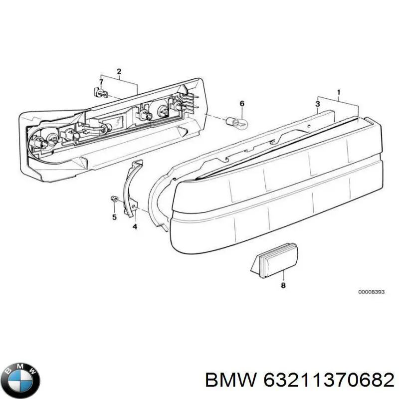Задні ліхтарі BMW 63211370682 ціна, від 427.78 USD