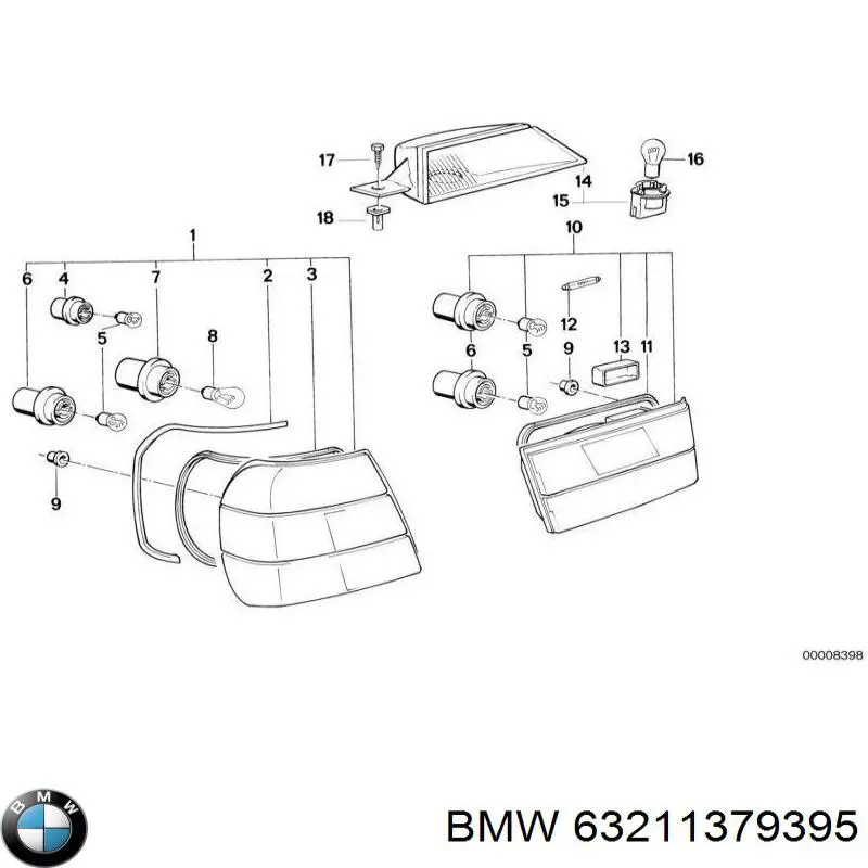 63211379395 BMW Покажчики повороту (передні)