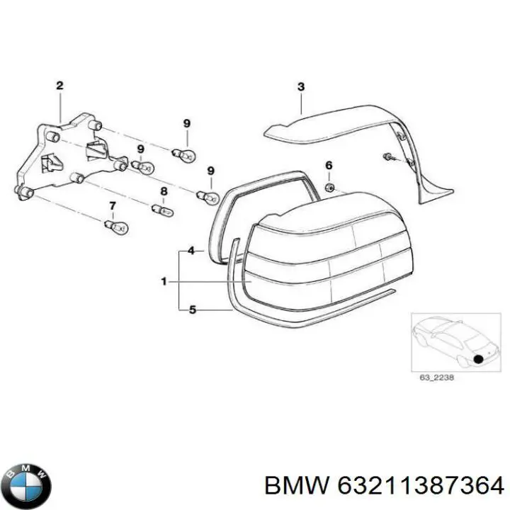  BMW 1387364 ціна, від 6.33 USD