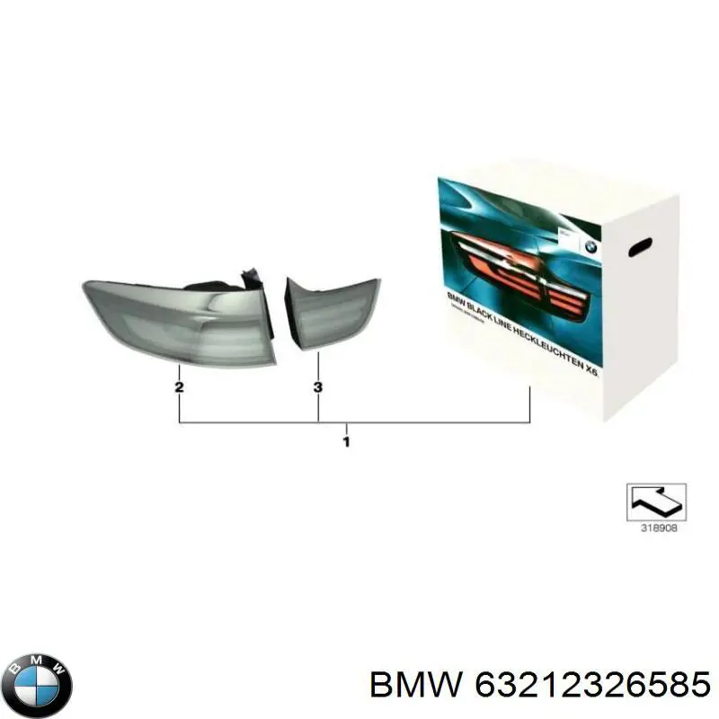 Купити 63212326585 BMW Тюнінг задніх фар