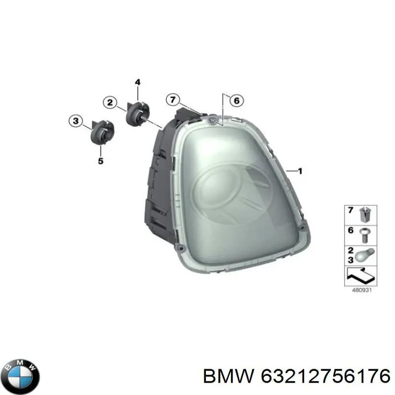  BMW 63212756176 ціна, від 12.67 USD