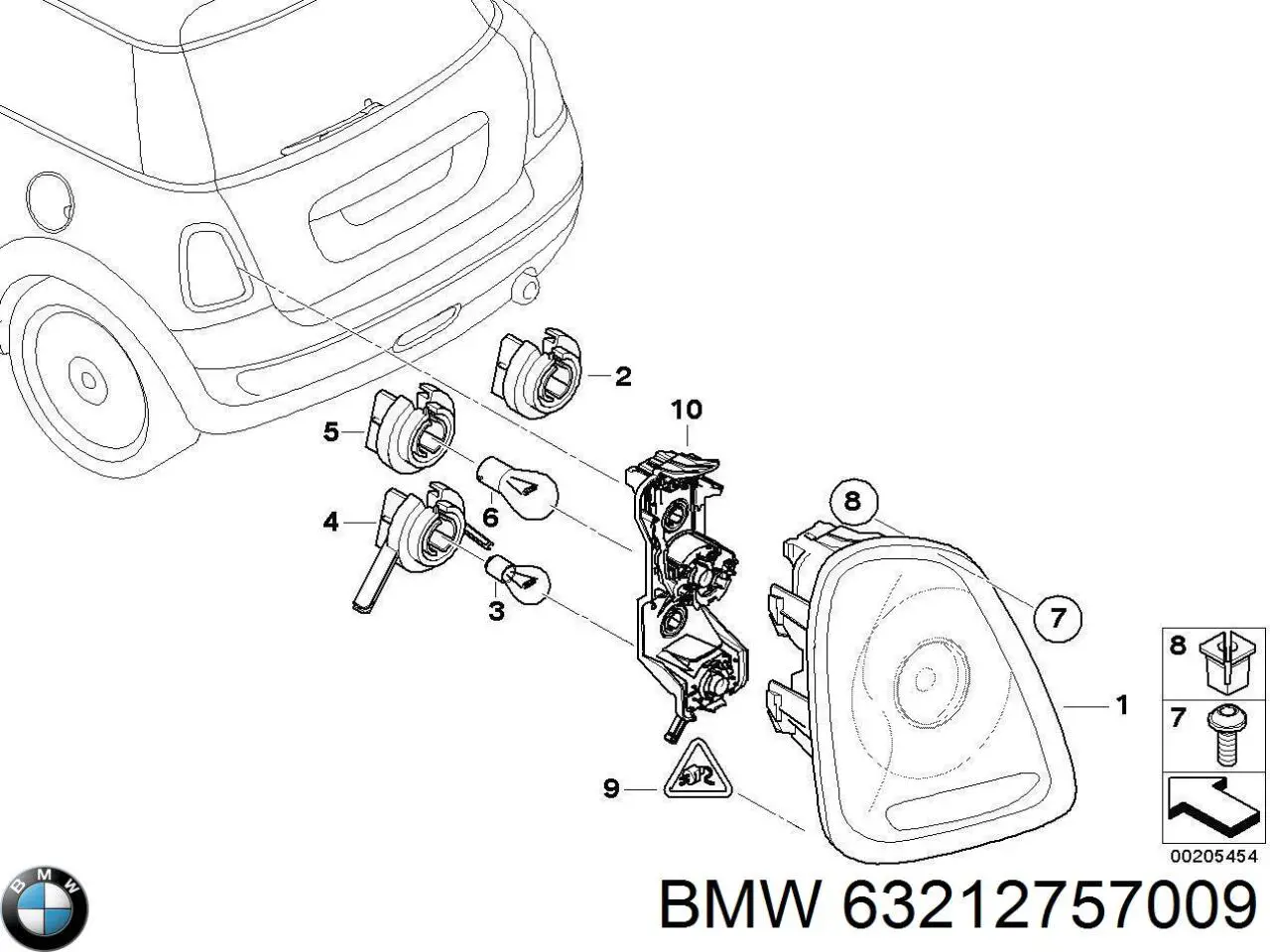 Купити 2751307 BMW Лівий стоп