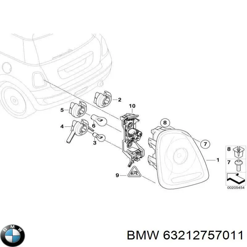 63212757011 BMW Задня ліва фара