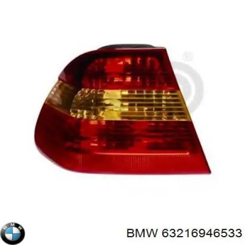 Ліхтар задній лівий, зовнішній 63216907933 BMW