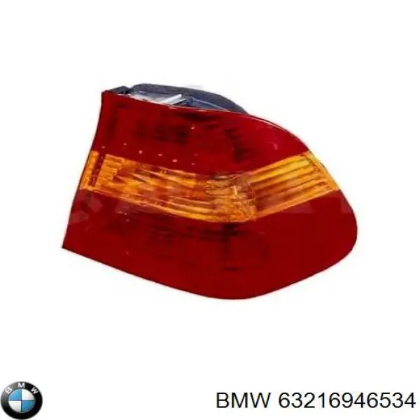 Ліхтар задній правий, зовнішній BMW 63216946534 ціна, від 47.72 USD
