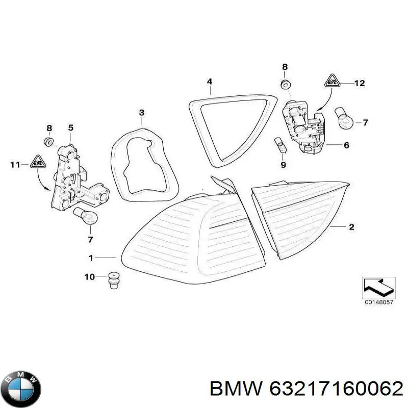 Купити 63217160062 BMW Стоп задній