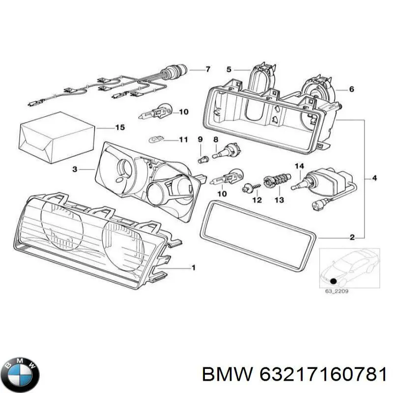 Лампочка галогенна BMW 63217160781 ціна, від 3.09 USD