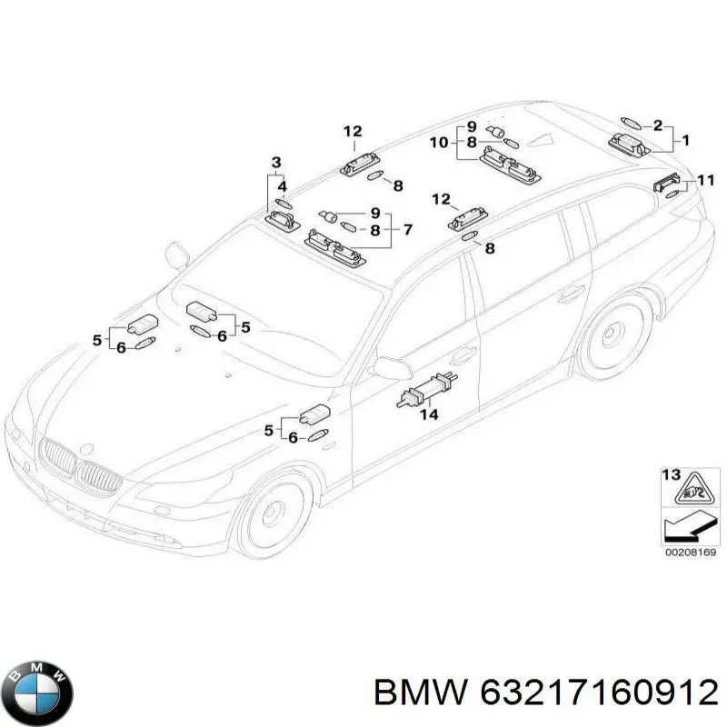 Лампочка галогенова, дальній/ближній 63316962011 BMW