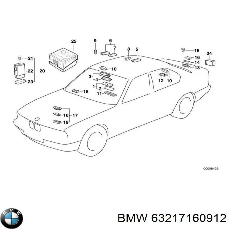 Купити 63316920189 BMW Лампочка галогенова, дальній/ближній