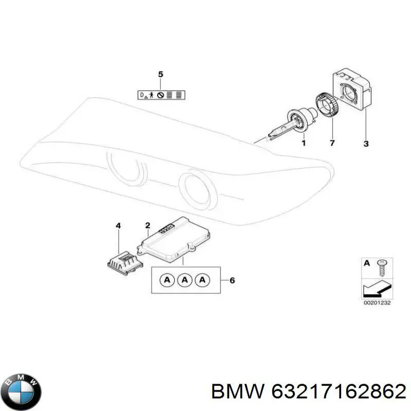 Лампочка ксеноновая 63217162862 BMW
