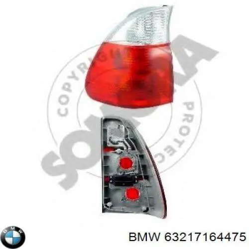 Задня ліва зовнішня фара BMW 6902093 ціна, від 50.67 USD