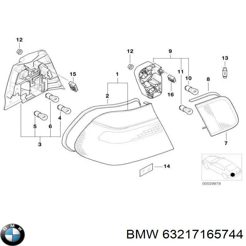 Купити 6907938 BMW Цоколь (патрон) заднього ліхтаря