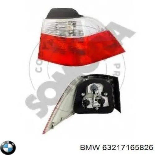 Ліхтар задній правий, зовнішній BMW 63217165826 ціна, від 79.76 USD
