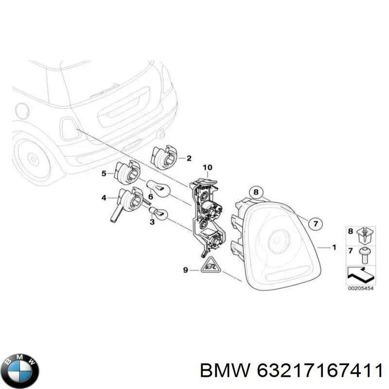 Купити 63217167411 BMW Лівий стоп