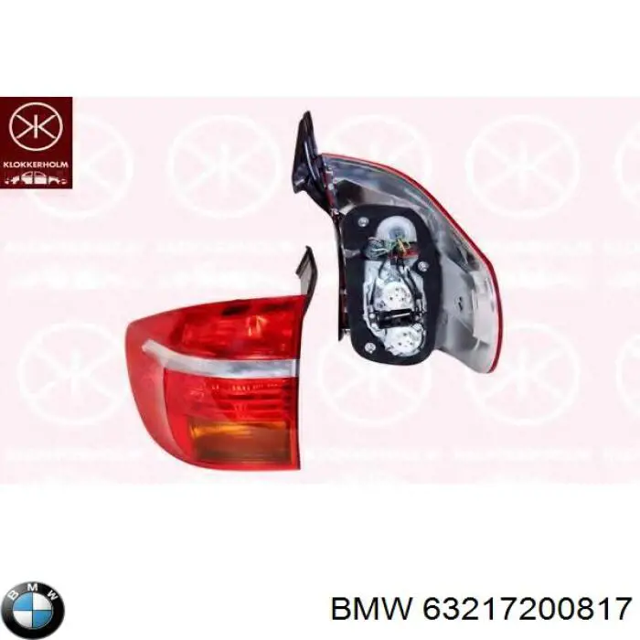 Задня ліва зовнішня фара BMW 63217200817 ціна, від 126.66 USD