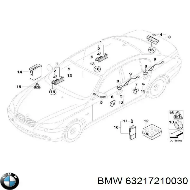 Купити 63217210030 BMW 