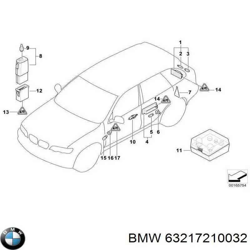 Купити 63217164679 BMW 