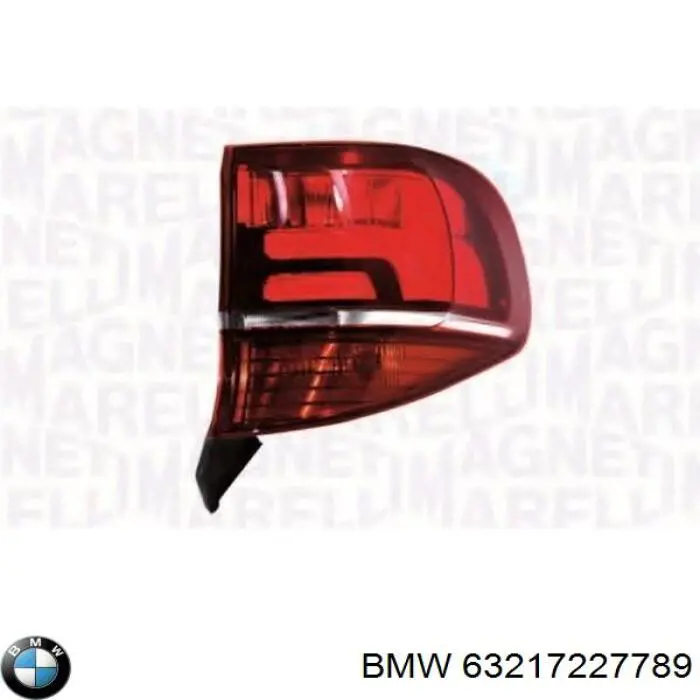 Задня ліва зовнішня фара BMW 63217227789 ціна, від 163.80 USD