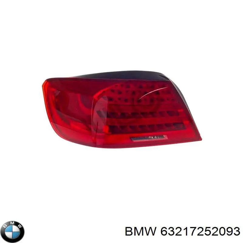 Задня ліва зовнішня фара BMW 63217252093 ціна, від 296.80 USD