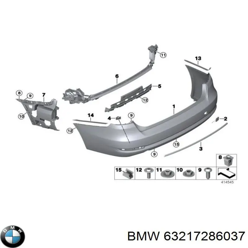 63217286037 BMW Задня ліва фара