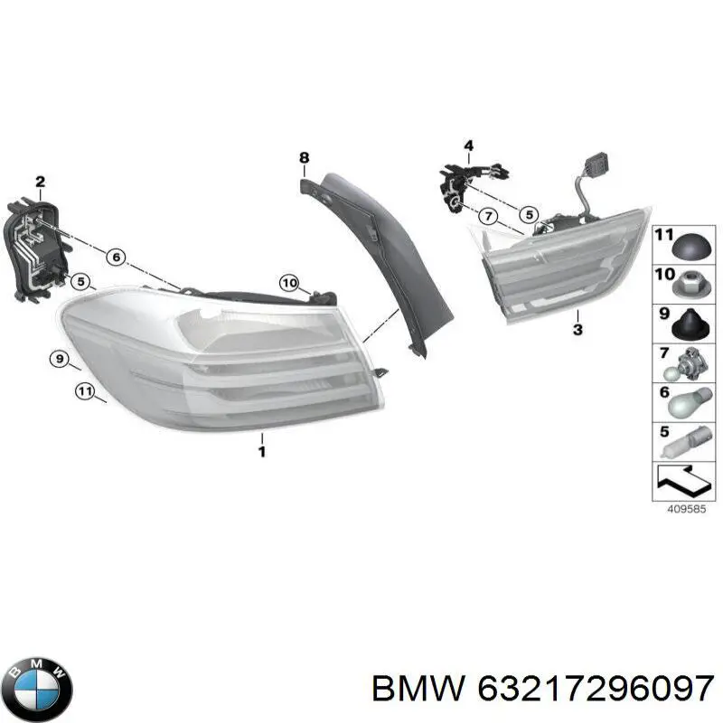 Ліхтар задній лівий Polcar 20D187X ціна, від 134.98 USD