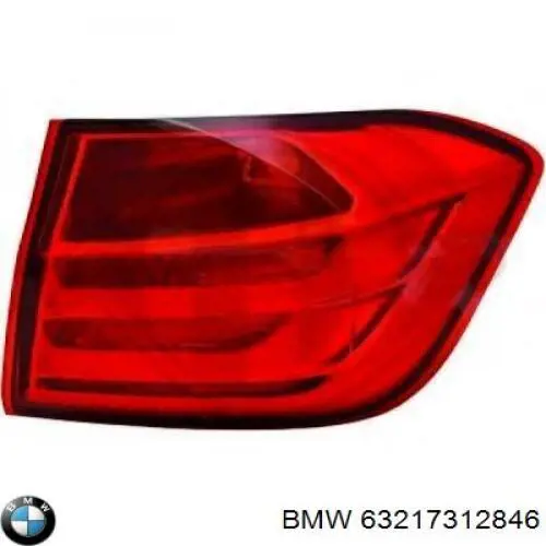 Ліхтар задній правий, зовнішній BMW 63217312846 ціна, від 117.26 USD