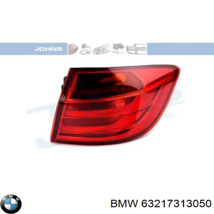 Ліхтар задній правий, зовнішній 63217313050 BMW