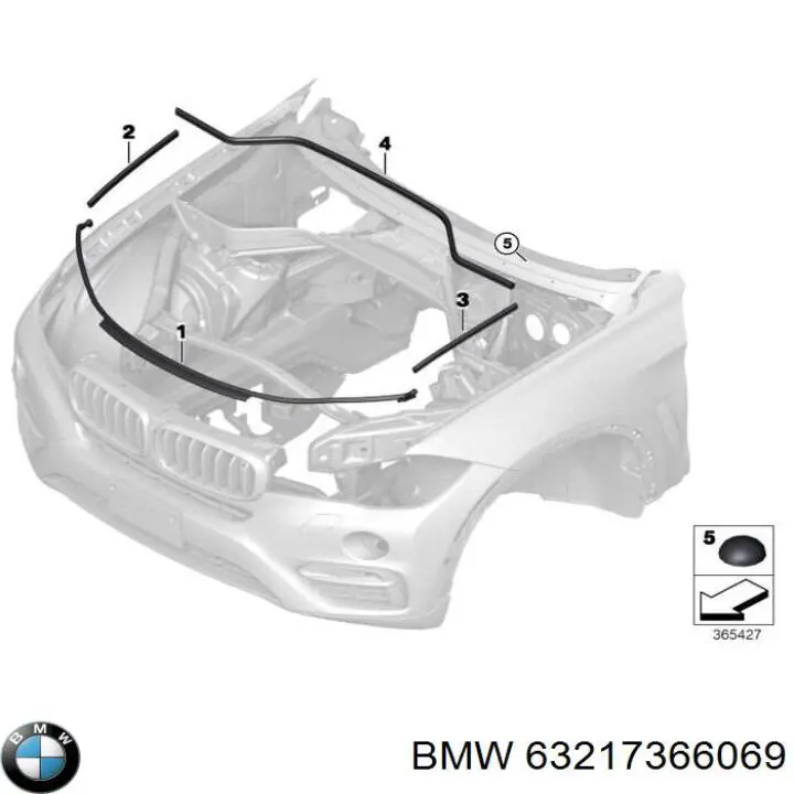 63217366069 BMW Плата заднього ліхтаря, контактна