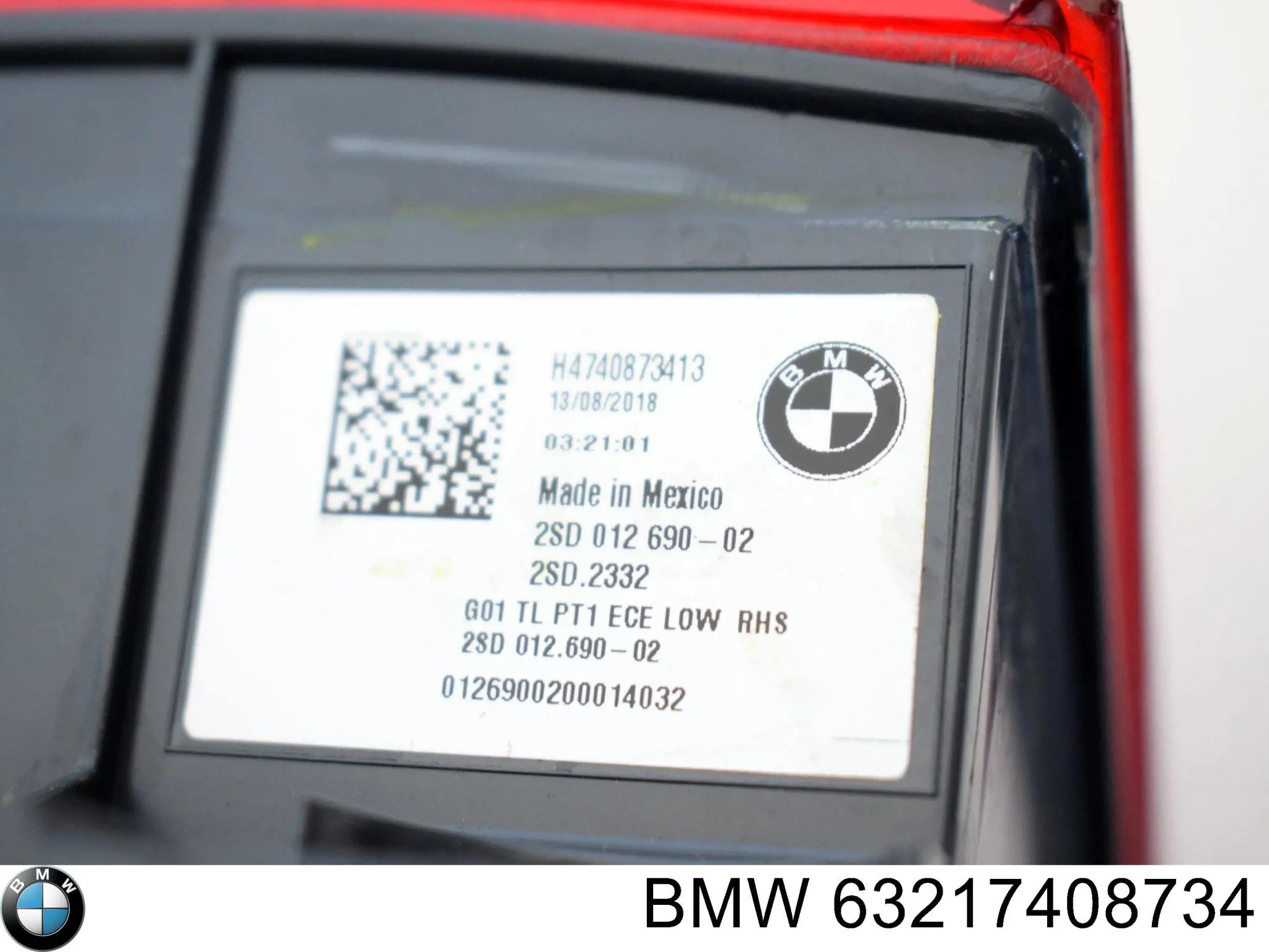 Ліхтар задній правий, зовнішній 63217408734 BMW