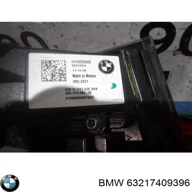 Фара задня права зовнішня BMW 63217409396