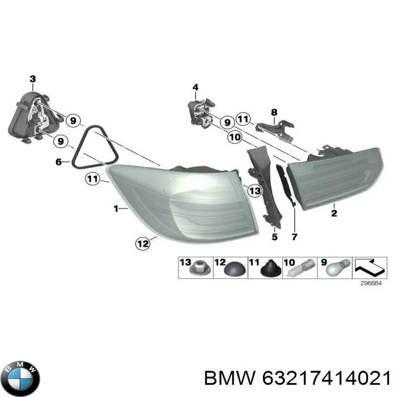 Купити 63217313049 BMW Лівий стоп