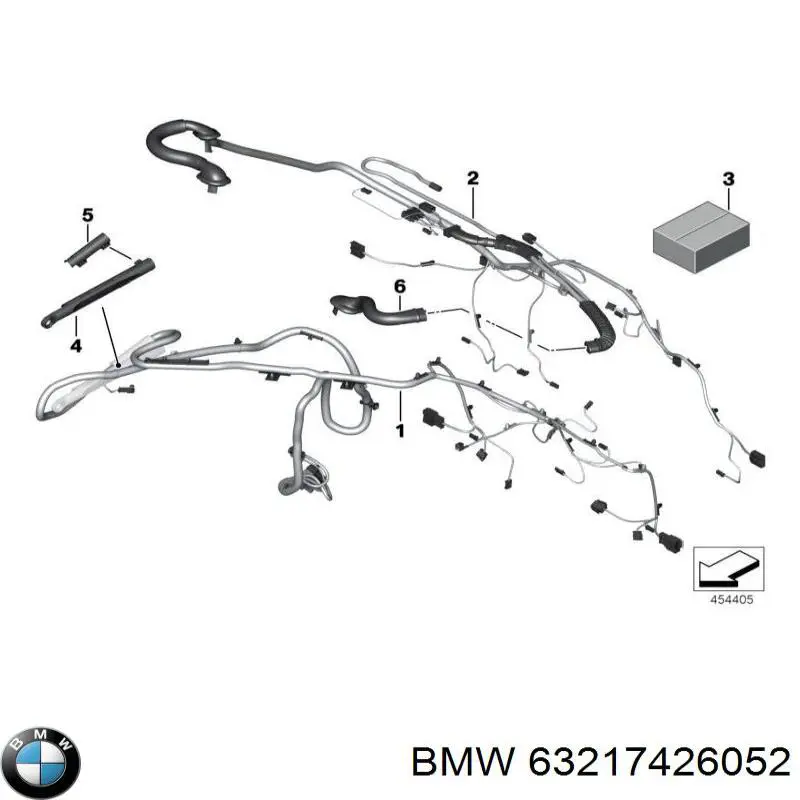 63217426052 BMW Ліхтар задній правий, внутрішній