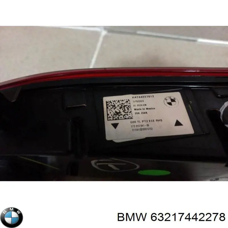 Купити 63217442278 BMW Ліхтар задній внутрішній правий