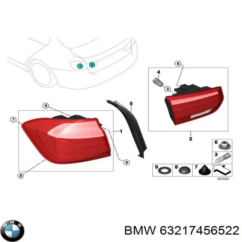 Стоп задній HELLA 2SK012148421 ціна, від 241.05 USD