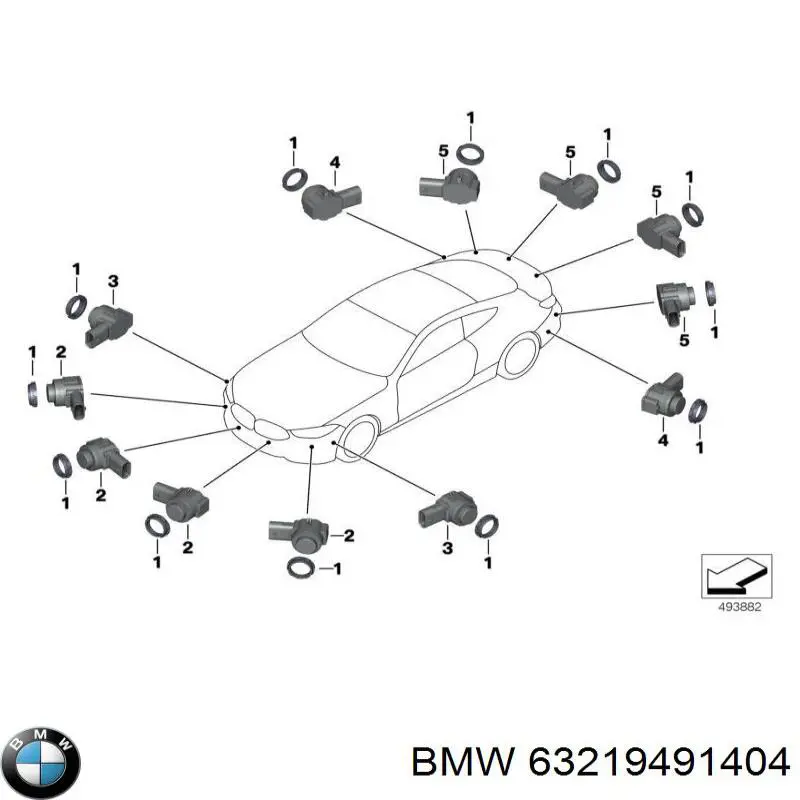  BMW 63219491404 ціна, від 17.02 USD