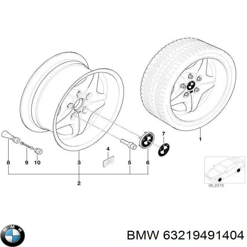 63219491404 BMW 