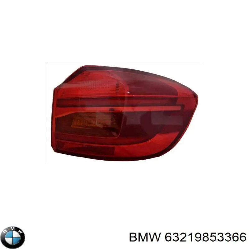 Ліхтар задній правий, зовнішній BMW 63219853366 ціна, від 140.19 USD